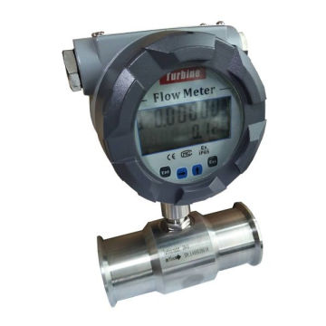 digital liquid stainless steel turbine sanitary water flow meter With 4~20mA with low cost